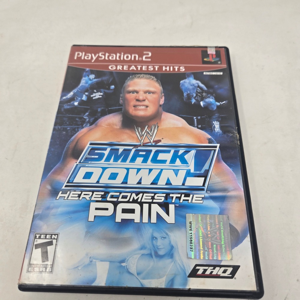 WWE SmackDown Here Comes‎ the Pain PS2 PlayStation 2 Greatest Hits THQ Wrestling